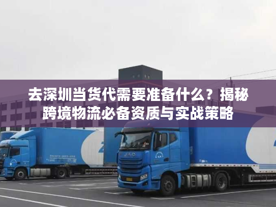 去深圳当货代需要准备什么？揭秘跨境物流必备资质与实战策略