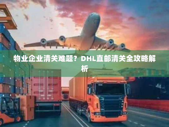 物业企业清关难题?DHL直邮清关全攻略解析 物业企业清关难题?DHL直邮清关全攻略解析