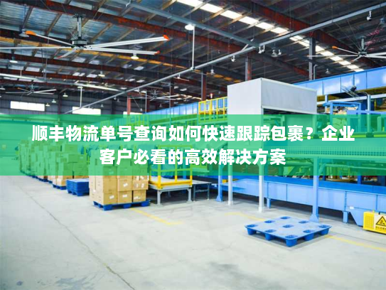 顺丰物流单号查询如何快速跟踪包裹?企业客户必看的高效解决方案 顺丰物流单号查询如何快速跟踪包裹?企业客户必看的高效解决方案