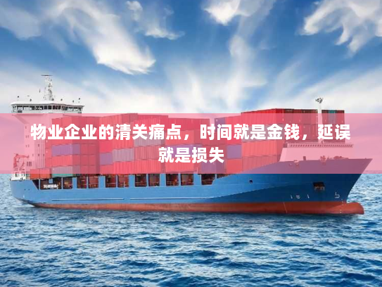 物业企业的清关痛点，时间就是金钱，延误就是损失