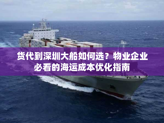 货代到深圳大船如何选？物业企业必看的海运成本优化指南