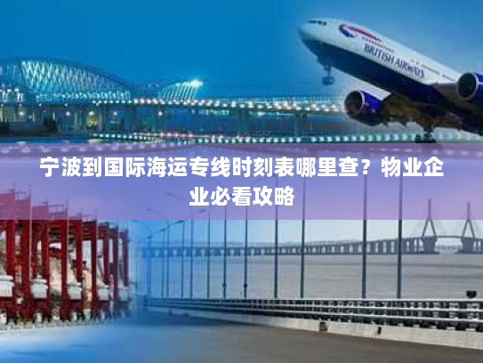 宁波到国际海运专线时刻表哪里查？物业企业必看攻略