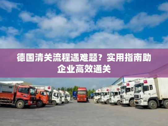 德国清关流程遇难题?实用指南助企业高效通关 德国清关流程遇难题?实用指南助企业高效通关