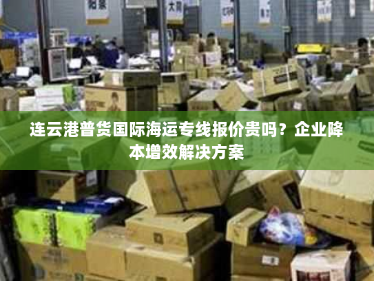连云港普货国际海运专线报价贵吗？企业降本增效解决方案