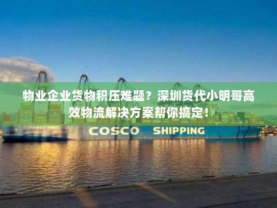 物业企业货物积压难题?深圳货代小明哥高效物流解决方案帮你搞定! 物业企业货物积压难题?深圳货代小明哥高效物流解决方案帮你搞定!
