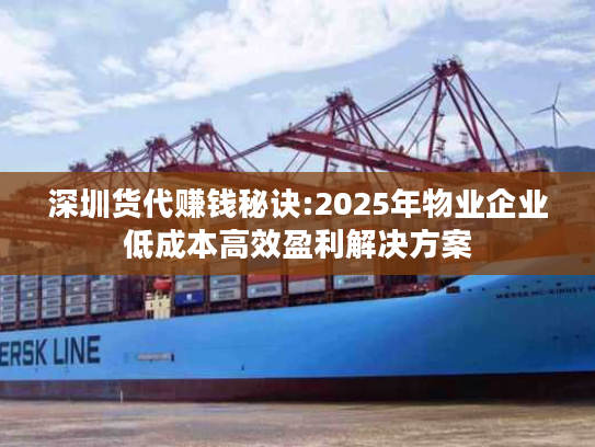 深圳货代赚钱秘诀:2025年物业企业低成本高效盈利解决方案