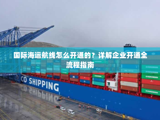 国际海运航线怎么开通的?详解企业开通全流程指南 国际海运航线怎么开通的?详解企业开通全流程指南