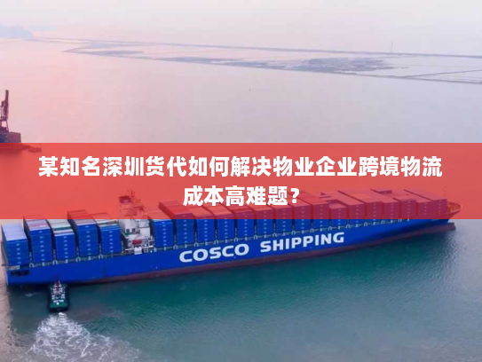 某知名深圳货代如何解决物业企业跨境物流成本高难题？