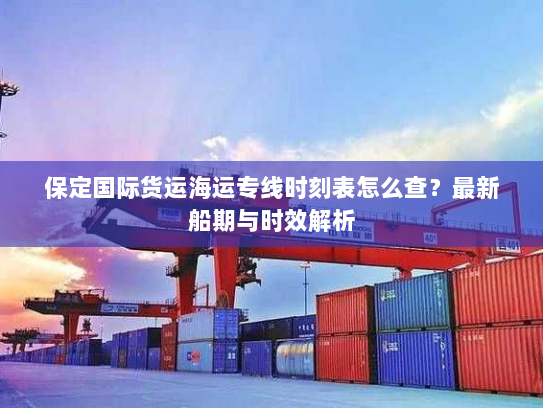 保定国际货运海运专线时刻表怎么查?最新船期与时效解析 保定国际货运海运专线时刻表怎么查?最新船期与时效解析