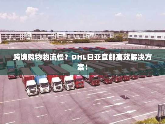 跨境购物物流慢?DHL日亚直邮高效解决方案! 跨境购物物流慢?DHL日亚直邮高效解决方案!