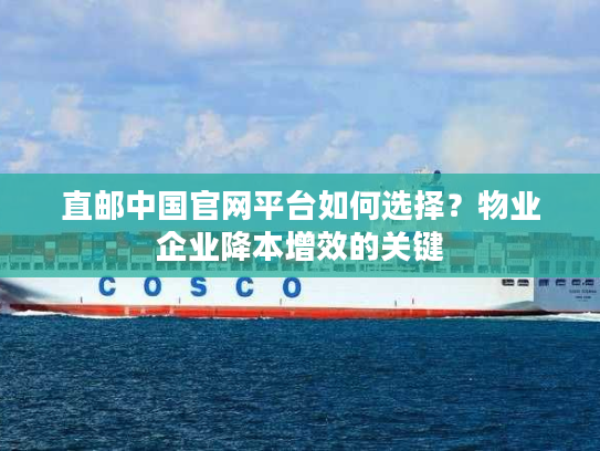 直邮中国官网平台如何选择？物业企业降本增效的关键