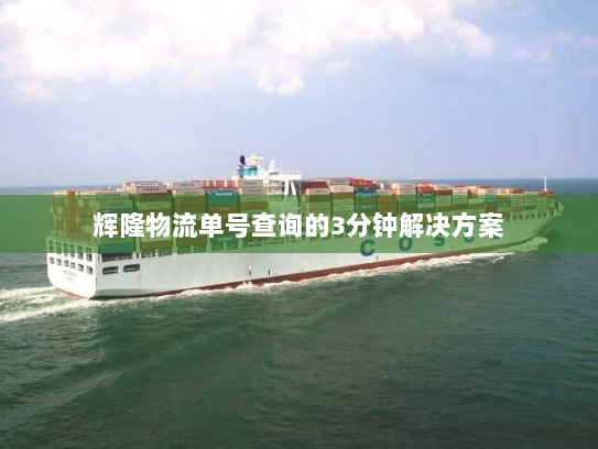 辉隆物流单号查询的3分钟解决方案 辉隆物流单号查询的3分钟解决方案