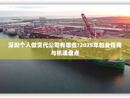 深圳个人做货代公司有哪些?2025年创业指南与机遇盘点