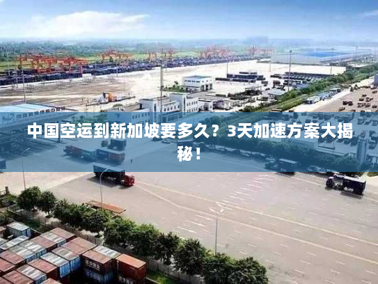 中国空运到新加坡要多久?3天加速方案大揭秘! 中国空运到新加坡要多久?3天加速方案大揭秘!