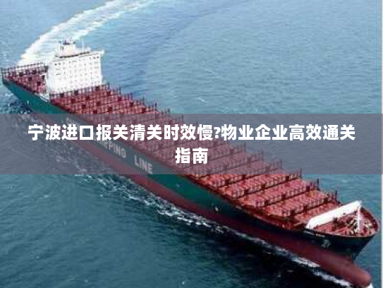 宁波进口报关清关时效慢?物业企业高效通关指南