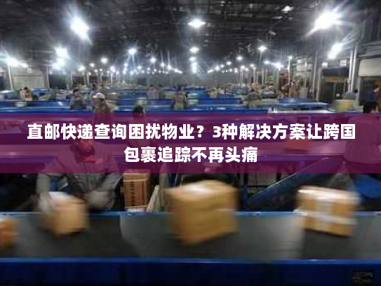 直邮快递查询困扰物业?3种解决方案让跨国包裹追踪不再头痛 直邮快递查询困扰物业?3种解决方案让跨国包裹追踪不再头痛