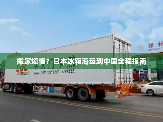 搬家烦恼？日本冰箱海运到中国全程指南
