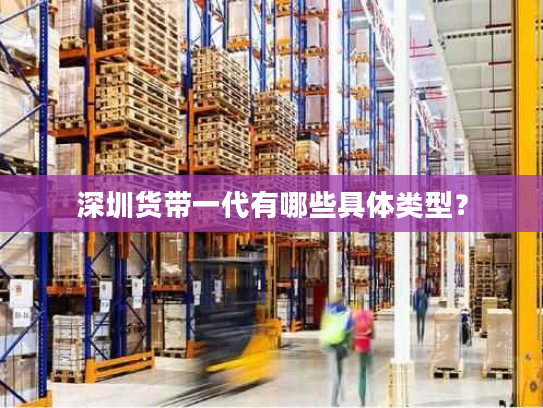 深圳货带一代有哪些具体类型？