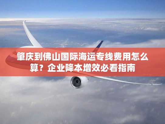 肇庆到佛山国际海运专线费用怎么算？企业降本增效必看指南