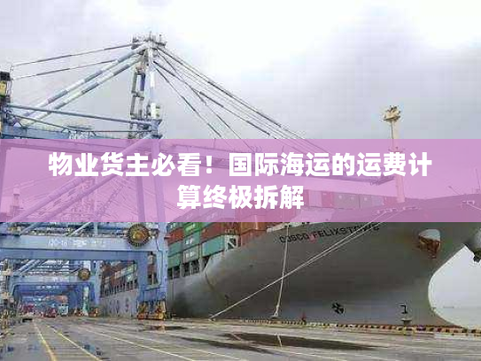 物业货主必看！国际海运的运费计算终极拆解