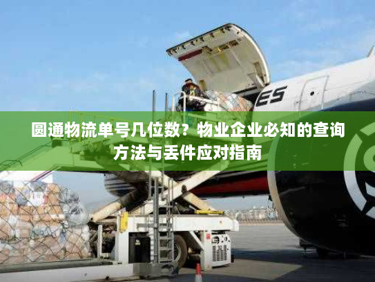 圆通物流单号几位数?物业企业必知的查询方法与丢件应对指南 圆通物流单号几位数?物业企业必知的查询方法与丢件应对指南