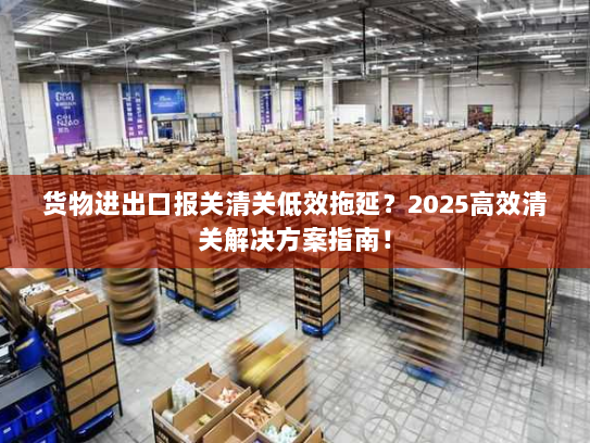 货物进出口报关清关低效拖延?2025高效清关解决方案指南! 货物进出口报关清关低效拖延?2025高效清关解决方案指南!