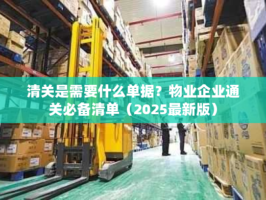 清关是需要什么单据?物业企业通关必备清单(2025最新版) 清关是需要什么单据?物业企业通关必备清单(2025最新版)