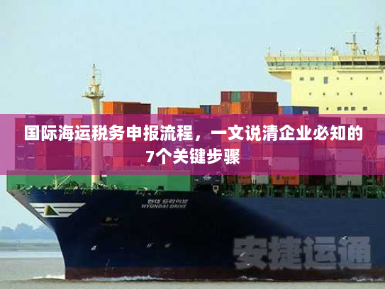 国际海运税务申报流程，一文说清企业必知的7个关键步骤