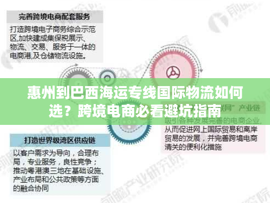 惠州到巴西海运专线国际物流如何选？跨境电商必看避坑指南