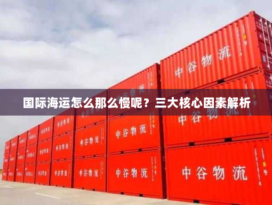 国际海运怎么那么慢呢？三大核心因素解析