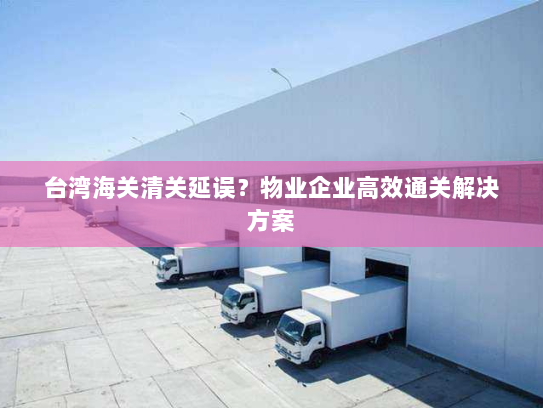 台湾海关清关延误？物业企业高效通关解决方案