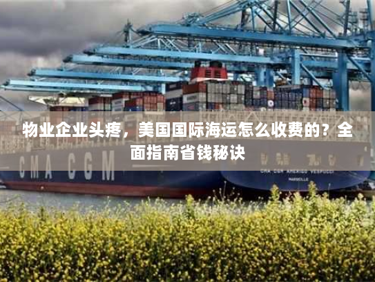 物业企业头疼,美国国际海运怎么收费的?全面指南省钱秘诀 物业企业头疼,美国国际海运怎么收费的?全面指南省钱秘诀