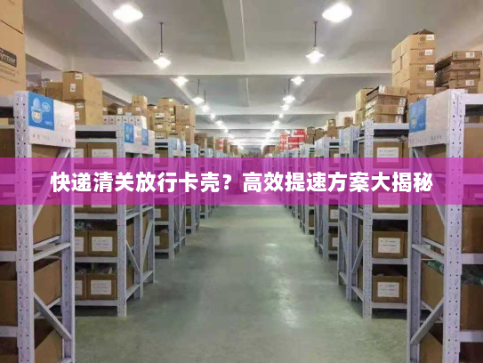 快递清关放行卡壳?高效提速方案大揭秘 快递清关放行卡壳?高效提速方案大揭秘
