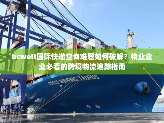 bcwelt国际快递查询难题如何破解?物业企业必看的跨境物流追踪指南 bcwelt国际快递查询难题如何破解?物业企业必看的跨境物流追踪指南