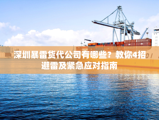 深圳暴雷货代公司有哪些？教你4招避雷及紧急应对指南