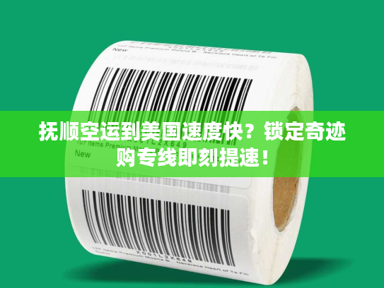抚顺空运到美国速度快？锁定奇迹购专线即刻提速！