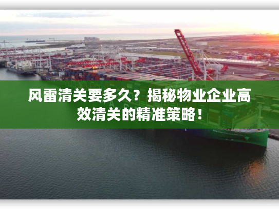 风雷清关要多久?揭秘物业企业高效清关的精准策略! 风雷清关要多久?揭秘物业企业高效清关的精准策略!