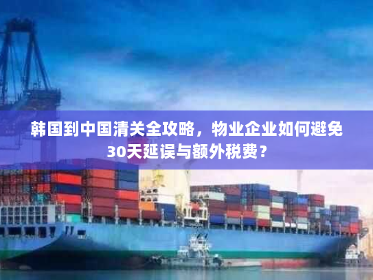 韩国到中国清关全攻略,物业企业如何避免30天延误与额外税费? 韩国到中国清关全攻略,物业企业如何避免30天延误与额外税费?