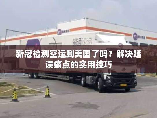 新冠检测空运到美国了吗？解决延误痛点的实用技巧