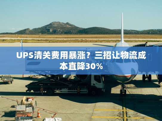 UPS清关费用暴涨？三招让物流成本直降30%