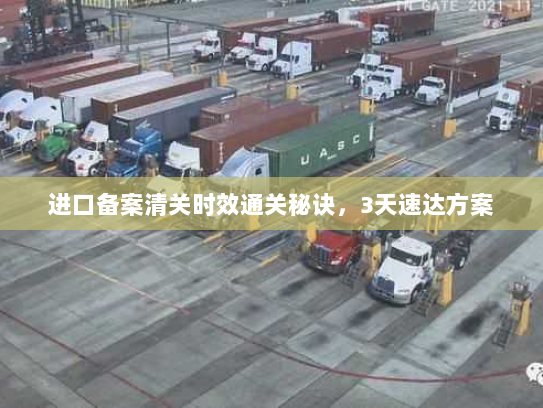 进口备案清关时效通关秘诀，3天速达方案