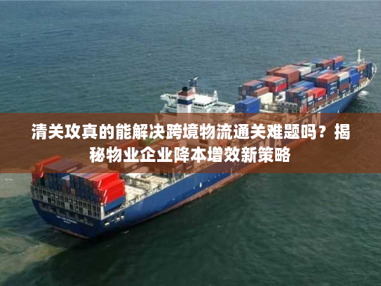 清关攻真的能解决跨境物流通关难题吗？揭秘物业企业降本增效新策略