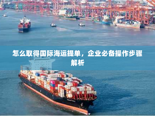 怎么取得国际海运提单,企业必备操作步骤解析 怎么取得国际海运提单,企业必备操作步骤解析