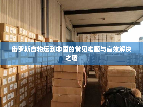 俄罗斯食物运到中国的常见难题与高效解决之道