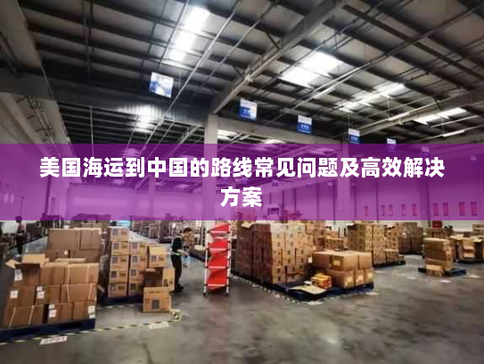 美国海运到中国的路线常见问题及高效解决方案 美国海运到中国的路线常见问题及高效解决方案