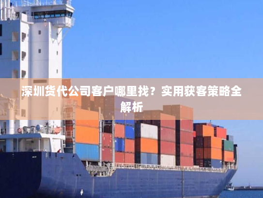 深圳货代公司客户哪里找?实用获客策略全解析 深圳货代公司客户哪里找?实用获客策略全解析