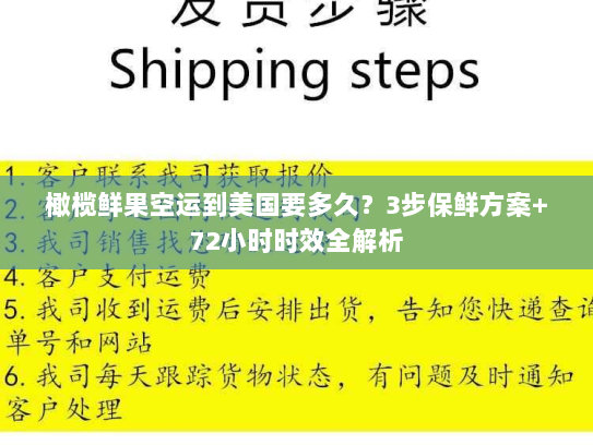 橄榄鲜果空运到美国要多久?3步保鲜方案+72小时时效全解析 橄榄鲜果空运到美国要多久?3步保鲜方案+72小时时效全解析