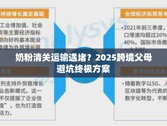奶粉清关运输遇堵？2025跨境父母避坑终极方案