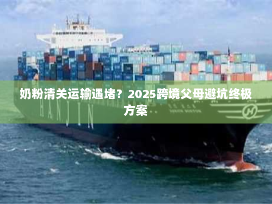奶粉清关运输遇堵？2025跨境父母避坑终极方案