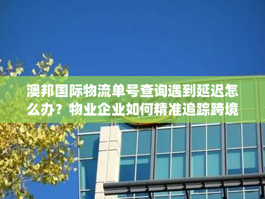 澳邦国际物流单号查询遇到延迟怎么办?物业企业如何精准追踪跨境包裹? 澳邦国际物流单号查询遇到延迟怎么办?物业企业如何精准追踪跨境包裹?